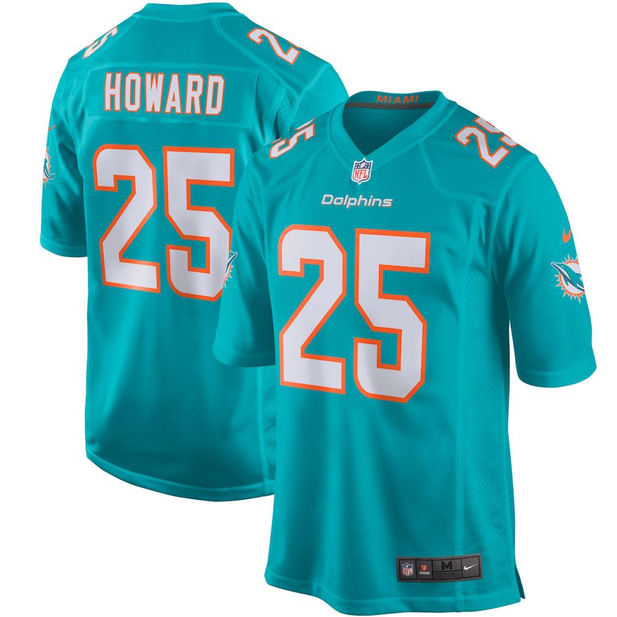 Men Miami Dolphins 25 Xavien Howard Nike Green Player Game NFL Jersey